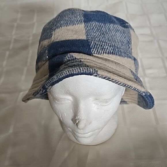 American Eagle Women's Bucket Hat  One Size Cream/ Blue - Picture 6 of 16